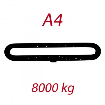 A4 8000kg, závěsný popruh plochý nekonečný dvouvrstvý, modrý, šíře 120mm