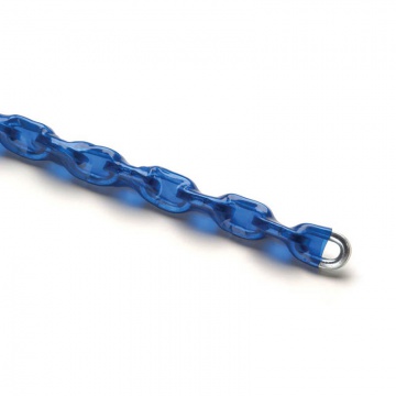 Řetěz pojišťovací tvrzený, pozinkovaný - modrý obal 