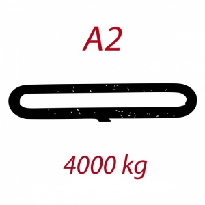 A2 4000kg závěsný popruh plochý nekonečný jednovrstvý šedý šíře 120mm FORANKRA