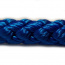 PPV 12mm lano pletené bez jádra, modré, pevnost 2320kg, max. 100m