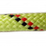 PPV 12mm lano pletené, s jádrem, 16pramenné, žluté s černými kontrolkami, max. 100m
