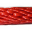 PPV 10mm lano, pletené, spiroidní, červené