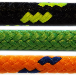 PES - polyesterová lana a šňůry, pletená