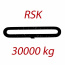 RSK30000kg, L1=10m - nekonečný závěsný popruh se zesíleným pláštěm, oranžový