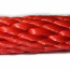 PPV 8mm lano, pletené, spiroidní, červené