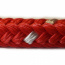 PPV 4mm šňůra pletená, s jádrem, 16pramen, červená s žluto zelenými kontrolkami, max. 200m
