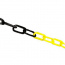 Řetěz plastový v.8 žluto-černý, max. svazek 30m