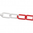 Řetěz plastový v.4 červeno-bílý, max. svazek 50m