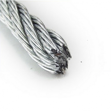 Ocelové lano pr.1mm, 6x7+FC, 1770N/mm2, pozink, pravé,MBL 0,59kN