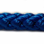 PPV 16mm lano pletené bez jádra modré, pevnost 3960kg, max. 100m