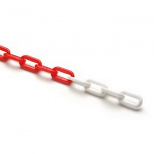 Řetěz plastový v.8 červeno-bílý, max. svazek 25m